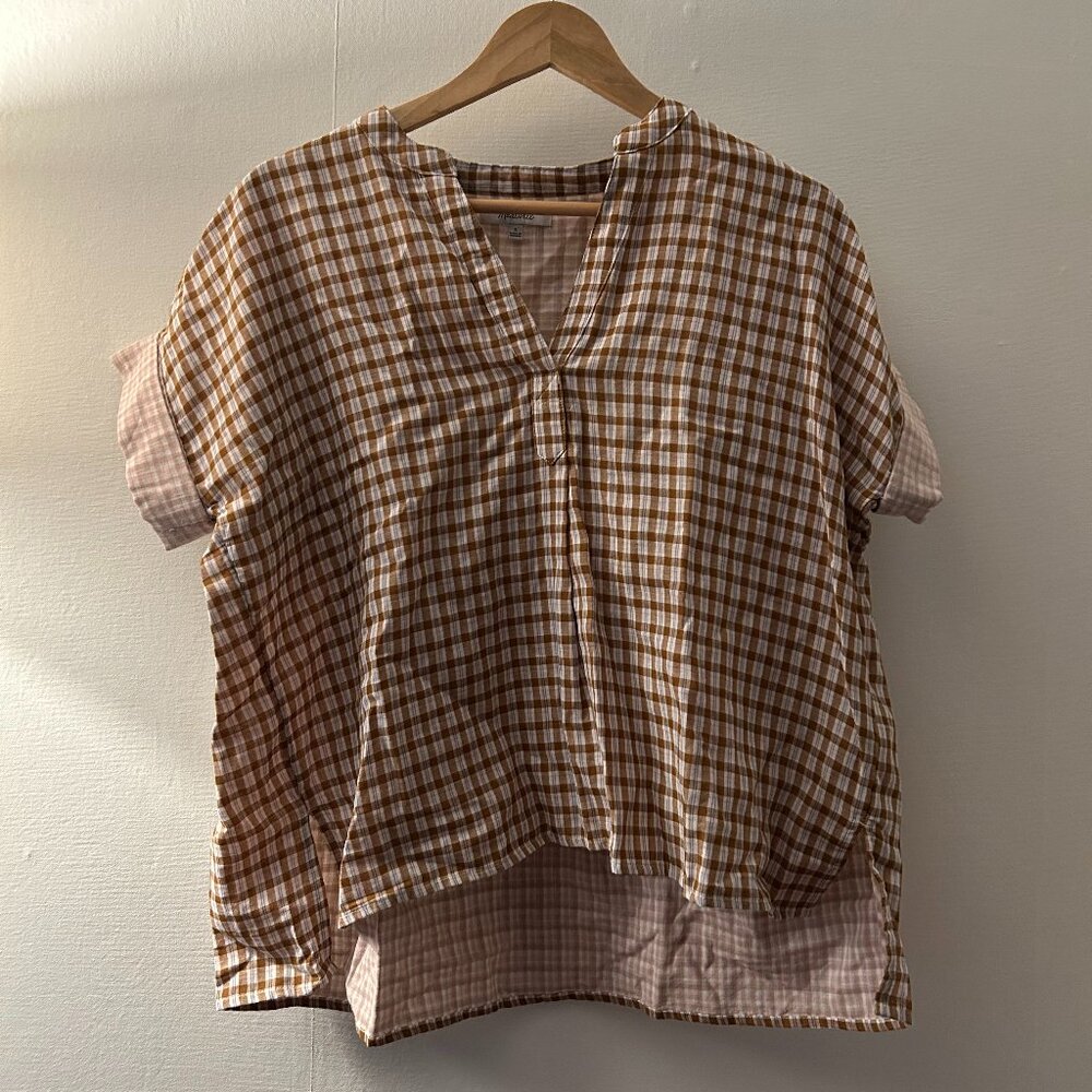 Madewell Double-Faced Lakeline Popover Shirt